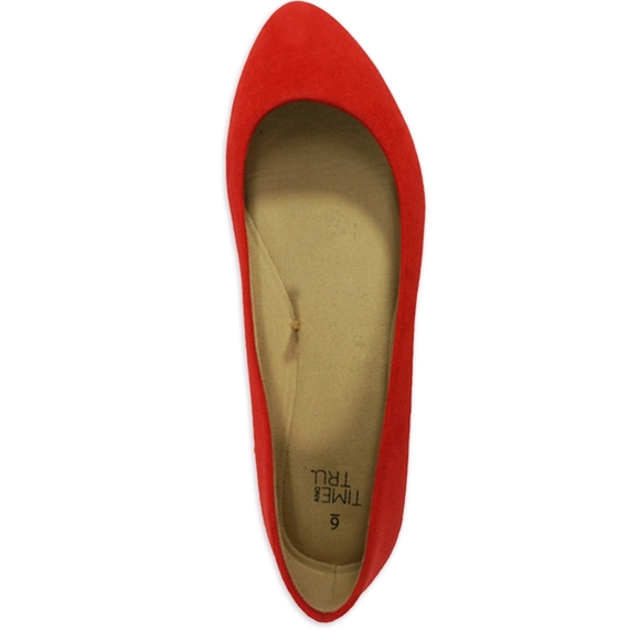 Time and Tru Shoes Firm Time And Tru Red Ballet Flats Poshmark